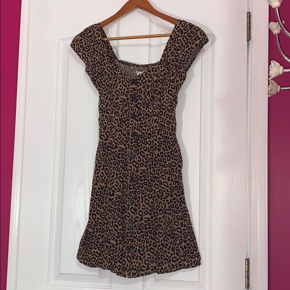 Cheetah print dress